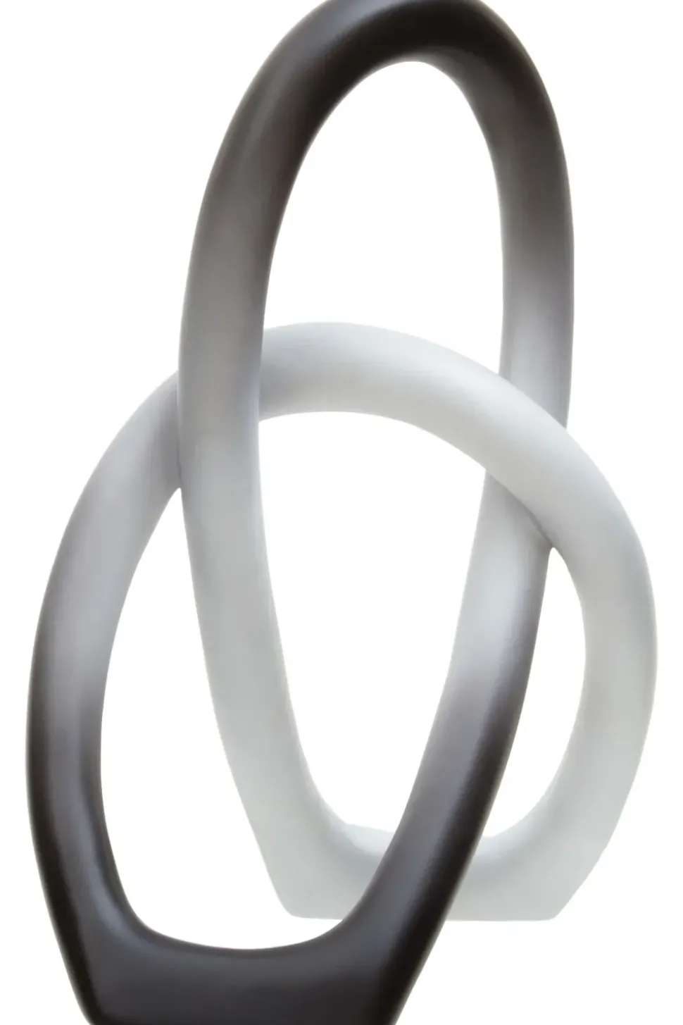 Eternal Curves 19cm Black & White Resin Indoor Sculpture