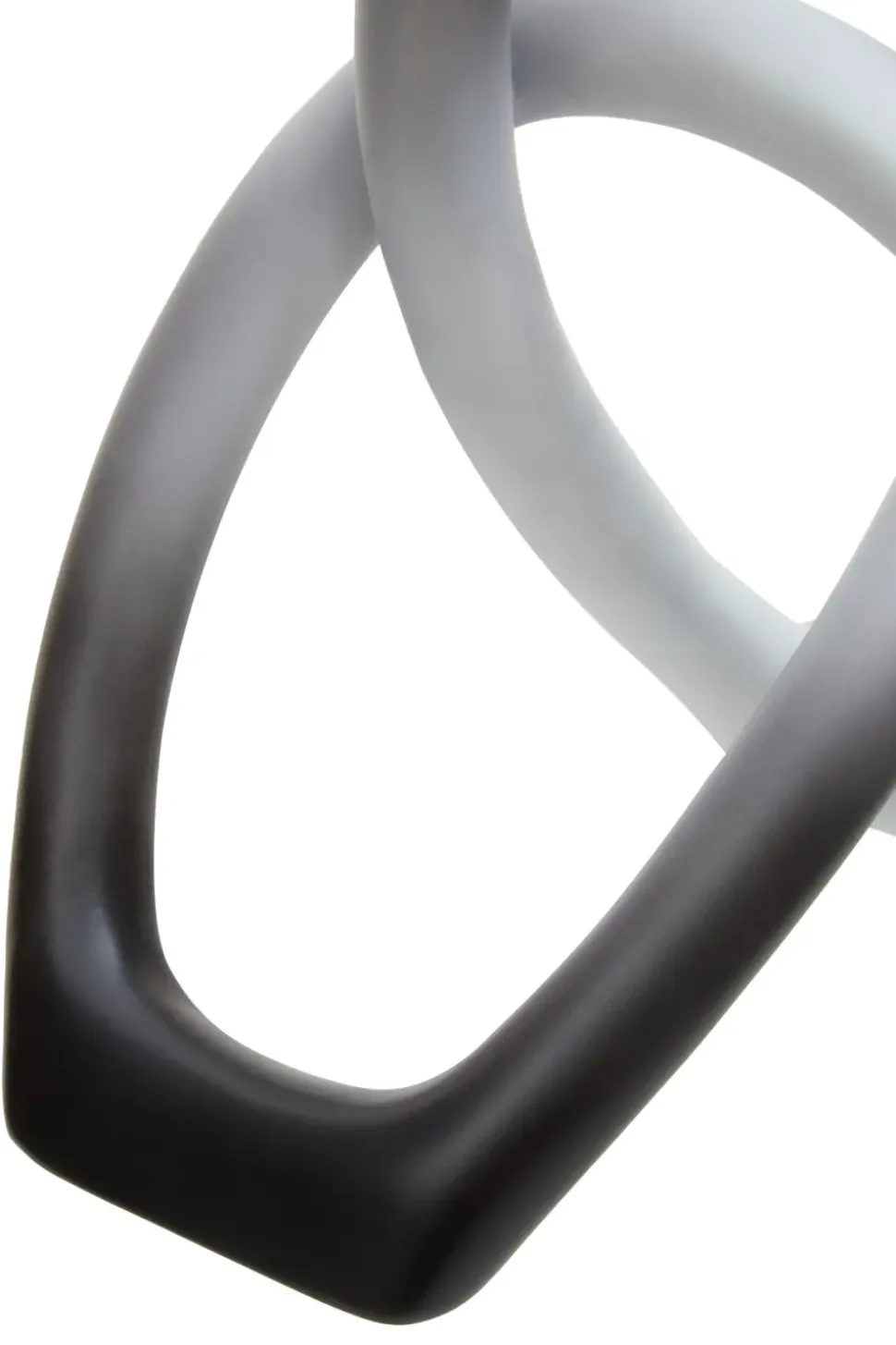 Eternal Curves 19cm Black & White Resin Indoor Sculpture