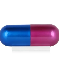 Eternal Happiness Pill 13cm Fuchsia Resin Indoor Sculpture