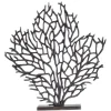 Euphoric Coral 53cm Black Metal Indoor Sculpture