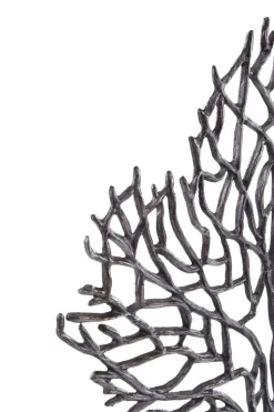 Euphoric Coral 53cm Black Metal Indoor Sculpture
