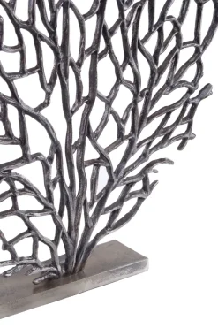 Euphoric Coral 53cm Black Metal Indoor Sculpture
