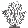 Euphoric Coral 43cm Black Metal Indoor Sculpture