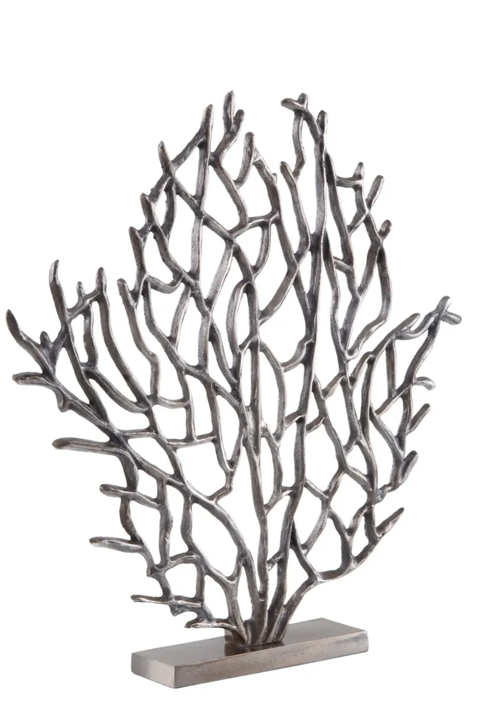 Euphoric Coral 43cm Black Metal Indoor Sculpture