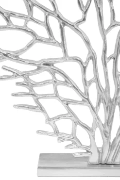 Euphoric Coral 53cm Silver Metal Indoor Sculpture