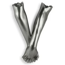 Everlasting Embrace 55cm Anthracite Resin Wall Sculpture