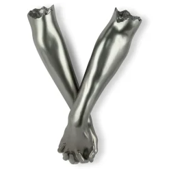 Everlasting Embrace 55cm Anthracite Resin Wall Sculpture
