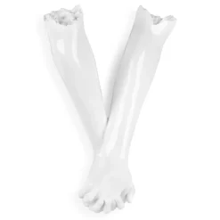 Everlasting Embrace 55cm White Resin Wall Sculpture