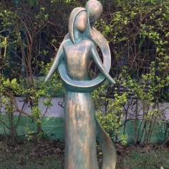 Everlasting Love 85cm Aged Bronze Resin Garden Statue