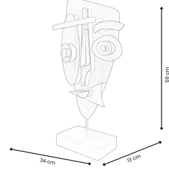 Evolving Visage 59cm Abstract Metal Indoor Sculpture