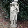 Fallen Angel Stone Garden Statue