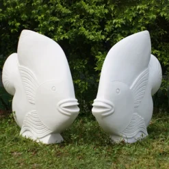 Fish Marble Resin Garden Ornaments