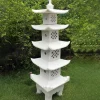 Five Tier Japanese Pagoda Lantern Marble Garden Ornament