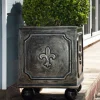 Fleur-De-Lis Metal Garden Planter