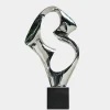 Flow Motion 96cm Silver Metal Indoor Sculpture v3
