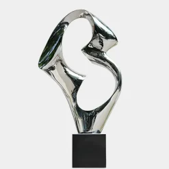Flow Motion 96cm Silver Metal Indoor Sculpture v3