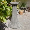 Fluted Column Stone Garden Pedestal