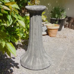 Fluted Column Stone Garden Pedestal