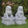 Foo Dogs 76cm Granite Chinese Garden Statues