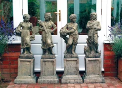 Four Seasons Children Stone Garden Statues