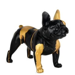 French Bulldog 40cm Black Resin Indoor Sculpture