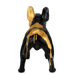 French Bulldog 40cm Black Resin Indoor Sculpture