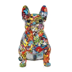 French Bulldog 30cm Comic Art Resin Indoor Sculpture