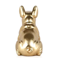 French Bulldog 40cm Gold Resin Indoor Sculpture