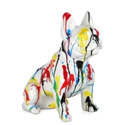 French Bulldog 40cm Multicolour Resin Indoor Sculpture