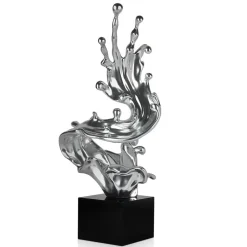 Frozen Motion 86cm Silver Resin Indoor Sculpture