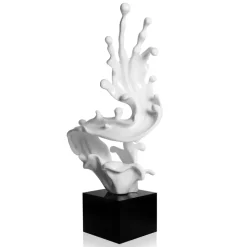 Frozen Motion 86cm White Resin Indoor Sculpture