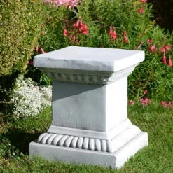 Garden Statue Pedestal 36cm Resin Stone