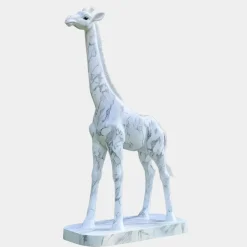 Gigantic Giraffe 350cm White Marble Garden Statue v6