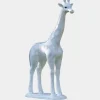 Gigantic Giraffe 350cm White Marble Garden Statue v2