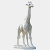 Gigantic Giraffe 350cm White Marble Garden Statue v5