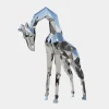 Giraffe 181cm Geometric Metal Garden Sculpture