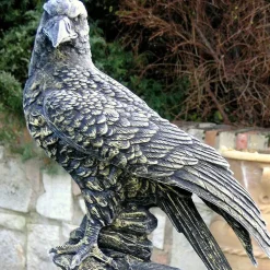 Golden Eagle Bronze Metal Garden Statue