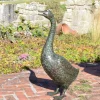 Goose 66cm Bronze Metal Garden Ornament
