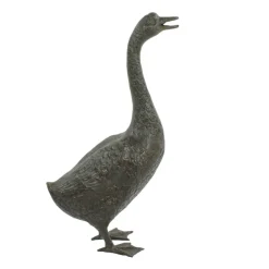 Goose 66cm Bronze Metal Garden Ornament