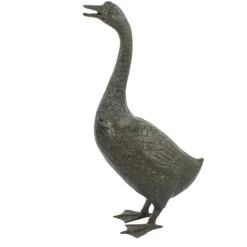 Goose 66cm Bronze Metal Garden Ornament