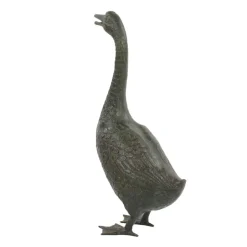 Goose 66cm Bronze Metal Garden Ornament