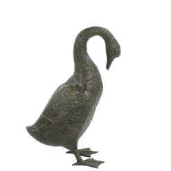 Goose 55cm Bronze Metal Garden Ornament