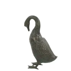 Goose 55cm Bronze Metal Garden Ornament