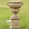 Gordes Vase on Pedestal Stone Garden Planter