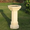 Gothic Design Stone Garden Birdbath