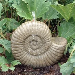Grand Ammonite Fossil Stone Garden Water Feature