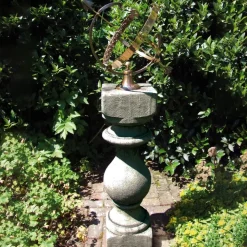 Grand Baluster Armillary Stone Garden Sundial