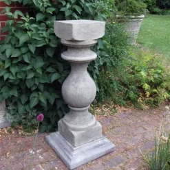 Grand Baluster Column Stone Garden Pedestal