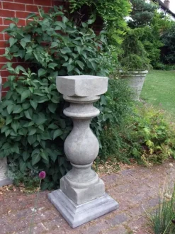 Grand Baluster Column Stone Garden Pedestal