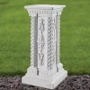 Grand 58cm Marble Resin Garden Pedestal